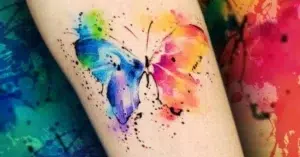 butterfly watercolor tattoos