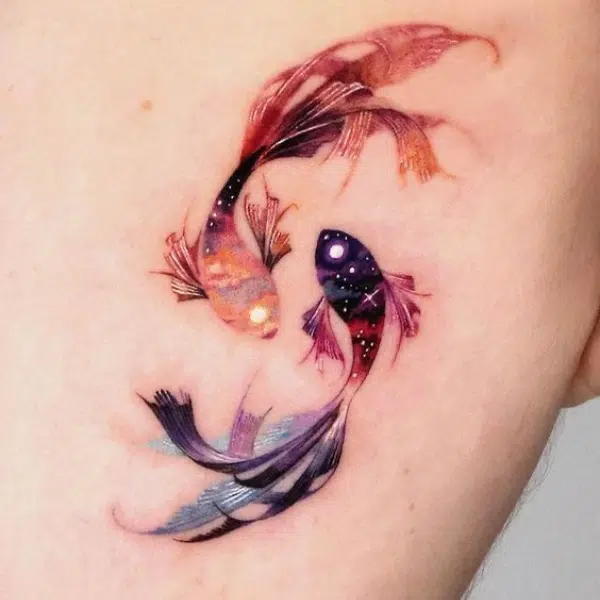 fish watercolor tattoo