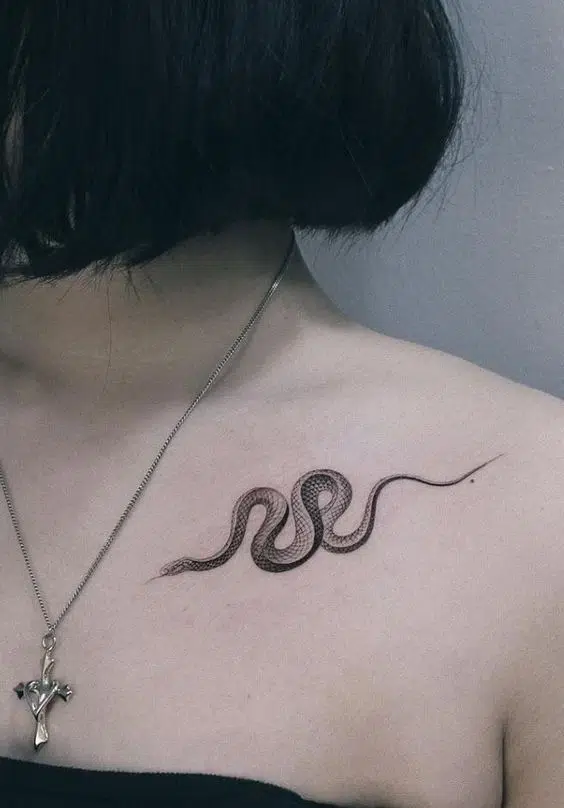 small snake tattoo