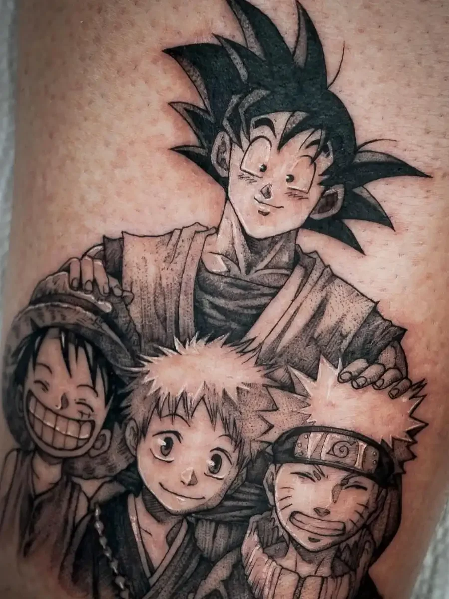 dragon ball anime character tattoo