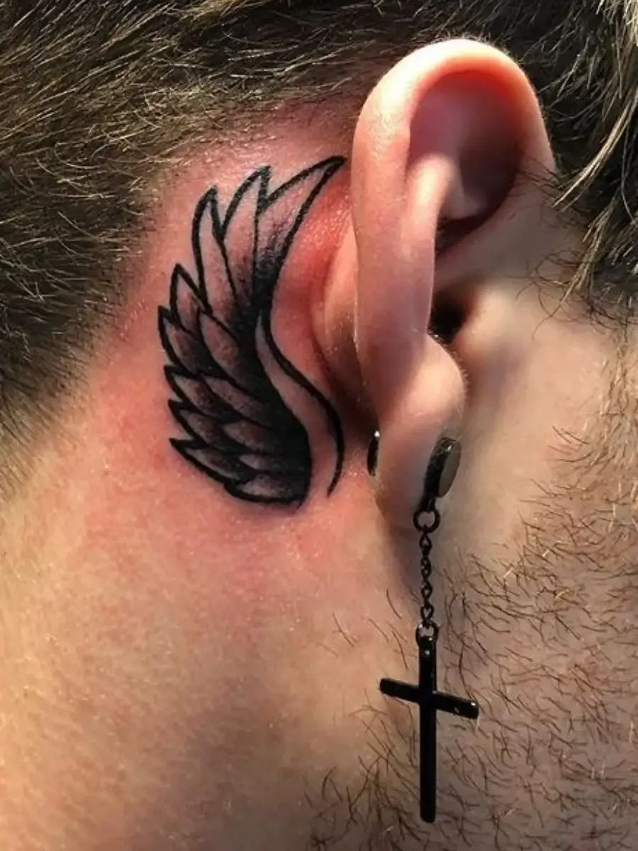 tattoo behind the ear