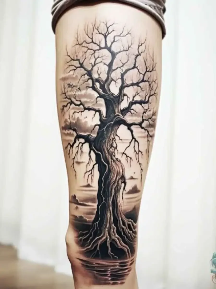 tree tattoo for men